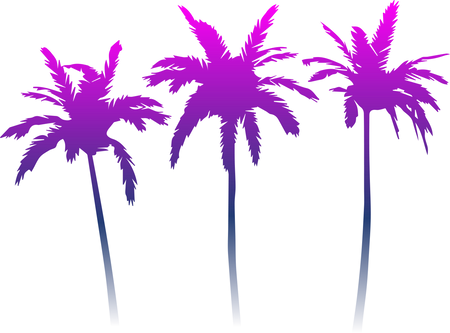 Cyberpunk Palm Trees